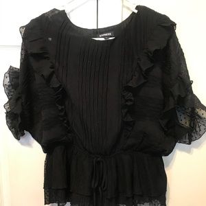 black express ruffle shirt